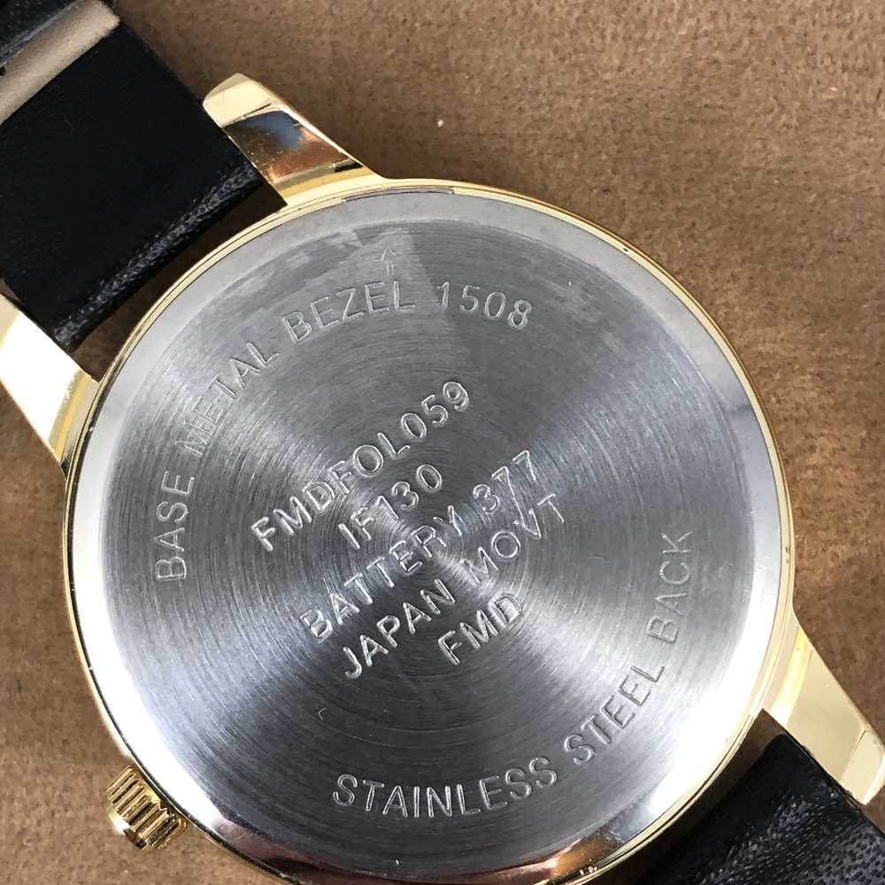 Glittery Folio Gold Dust and Diamonds Watch - Picture 3 of 7